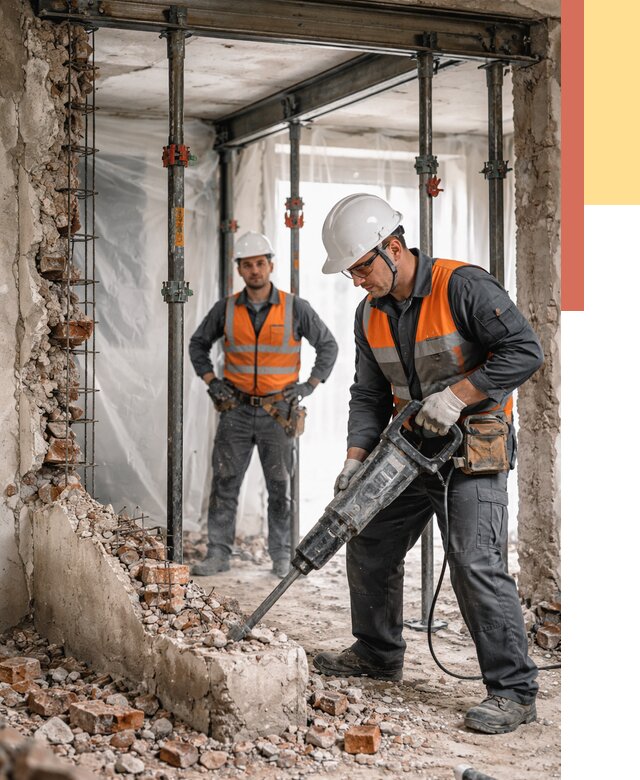 Снос несущих стен в Истре от 10414 руб. — демонтаж несущей стены под ключ | ОТДЕЛОЧНИК-Ста