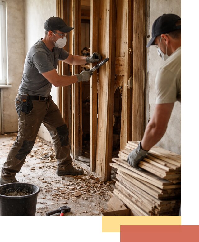 Демонтаж деревянных перегородок в Истре быстро и аккуратно