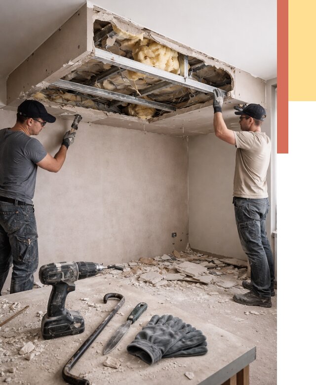 Демонтаж короба из гипсокартона в Истре от 1544 руб. — быстро и недорого | ОТДЕЛОЧНИК-Ста