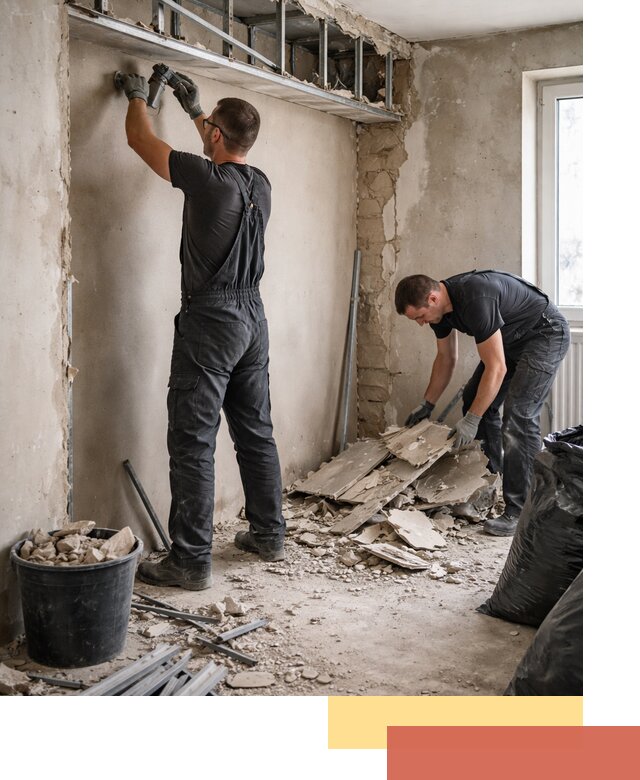 Демонтаж короба из гипсокартона в Истре быстро и аккуратно