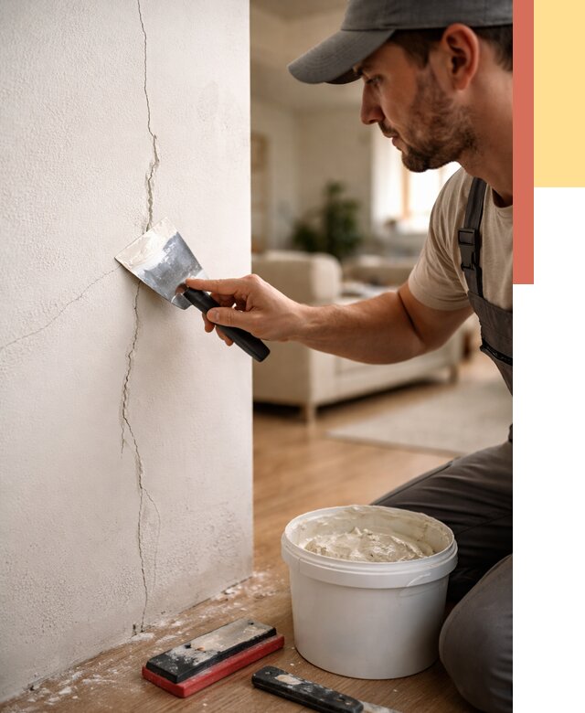 Заделка трещин и сколов в Истре от 2489 руб. — быстро и недорого | ОТДЕЛОЧНИК-Ста