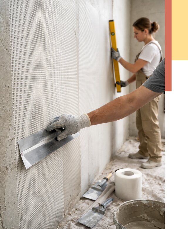 Армирование стен стеклосеткой в Истре от 3251 руб. под ключ | ОТДЕЛОЧНИК-Ста