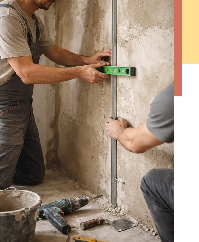 Установка штукатурных маяков в Истре от 7112 руб. — быстро и недорого | ОТДЕЛОЧНИК-Ста