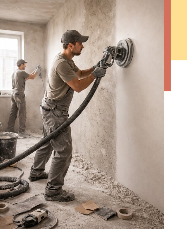 Шлифовка стен в Истре от 1219 руб/м2 — быстро и недорого | ОТДЕЛОЧНИК-Ста