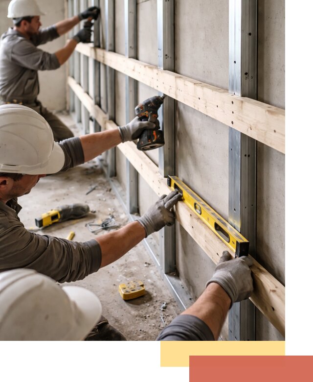 Устройство обрешетки под панели в Истре