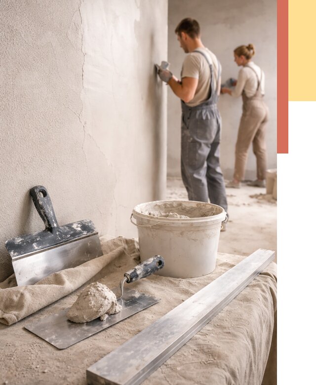 Штукатурка стен гипсовая в Истре от 4572 руб/м2 — быстро и недорого | ОТДЕЛОЧНИК-Ста