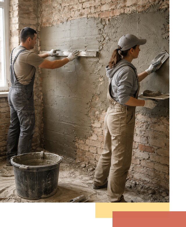 Штукатурка кирпичных стен в Истре — качественно и надежно