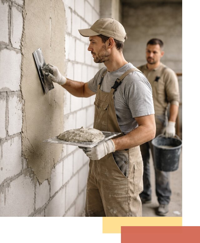 Штукатурка стен из газобетона в Истре под ключ