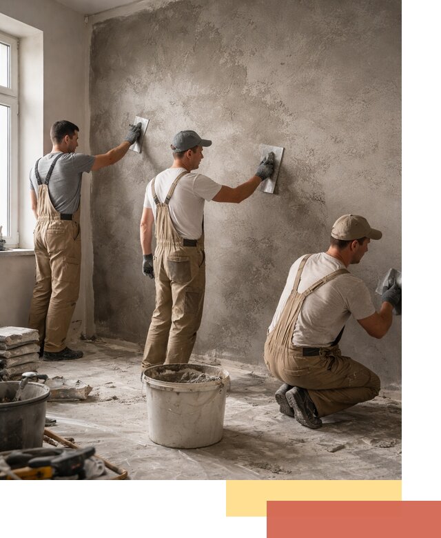 Декоративная штукатурка под бетон в Истре для стен и потолков