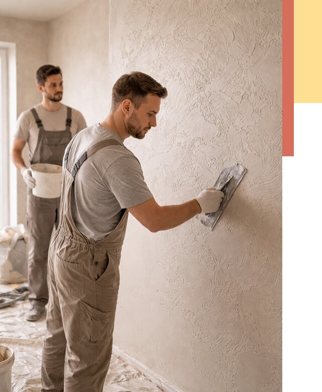 Фактурная штукатурка стен в Истре от 4267 руб./м² — заказать под ключ | ОТДЕЛОЧНИК-Ста