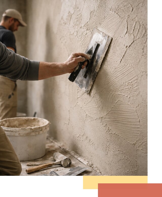 Фактурная штукатурка стен в Истре — монтаж, отделка, реставрация