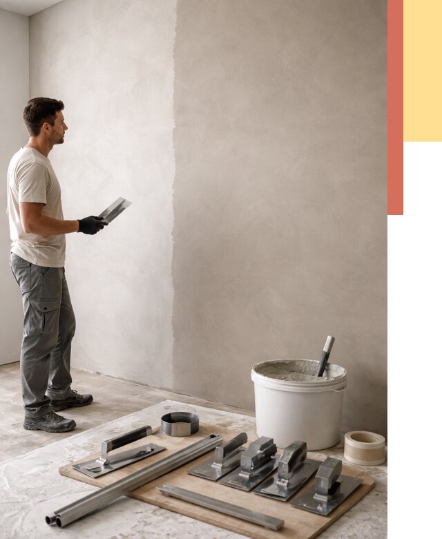 Нанесение микроцемента на стены в Истре от 3251 руб./м2 под ключ | ОТДЕЛОЧНИК-Ста