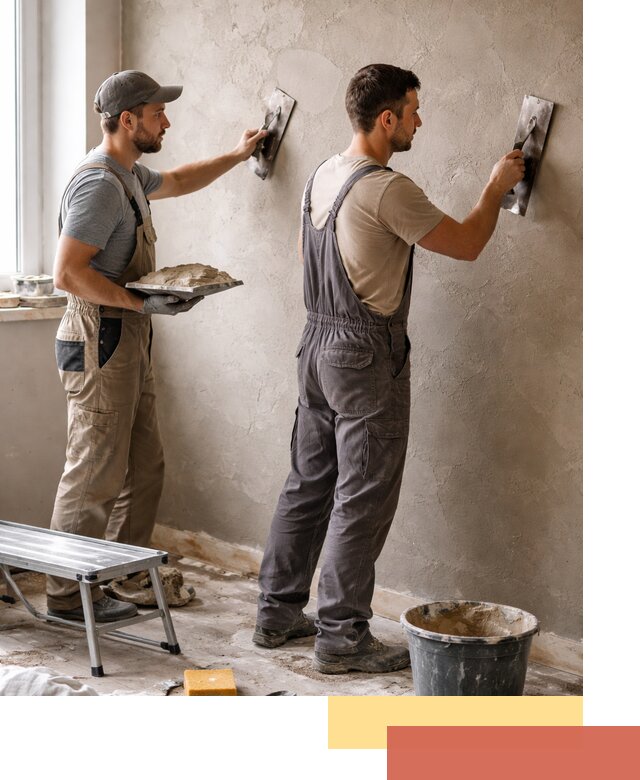 Ремонт декоративной штукатурки и восстановление фактуры в Истре