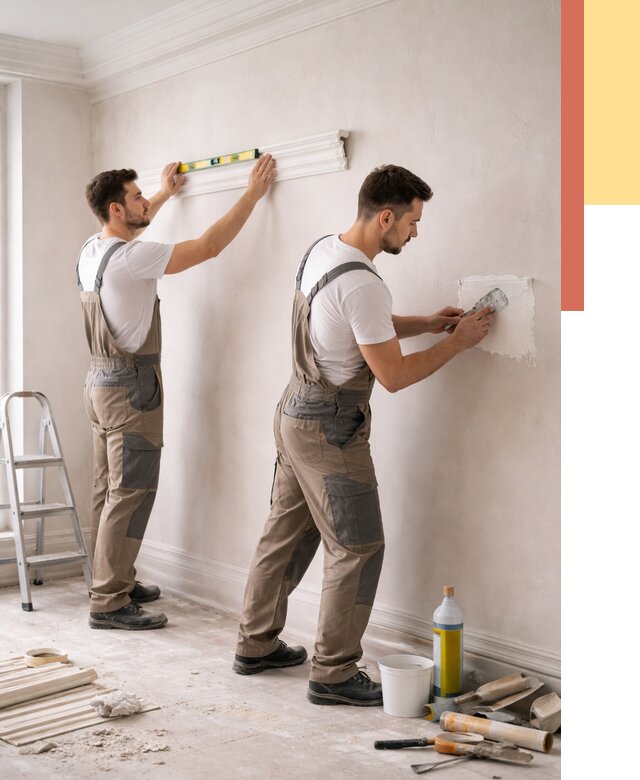 Монтаж лепнины на стены в Истре от 4572 руб. — недорого, быстро | ОТДЕЛОЧНИК-Ста