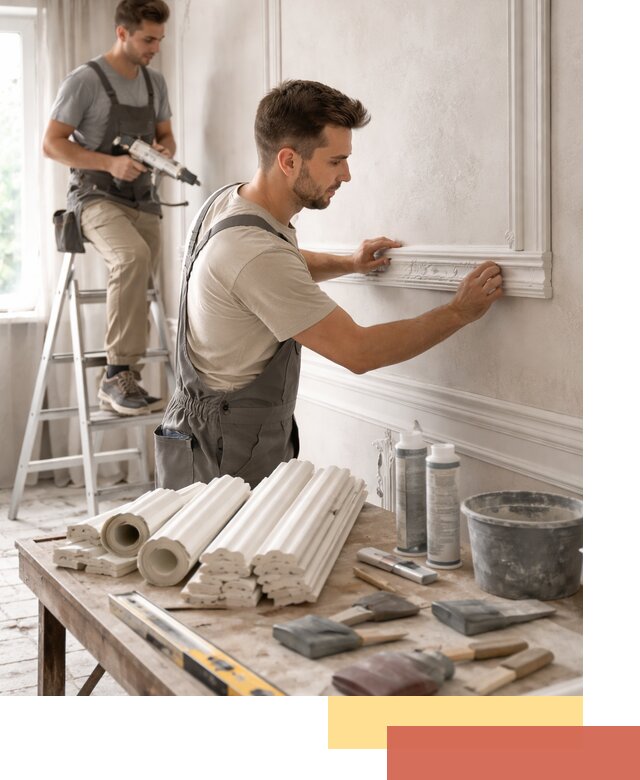 Монтаж лепнины на стены в Истре профессионально и качественно