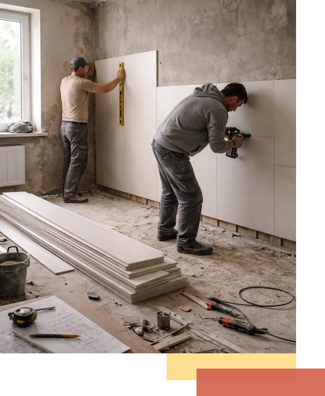 Монтаж ПВХ панелей на стены в Истре качественно и быстро