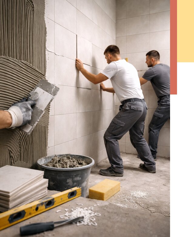 Укладка плитки на стены в Истре от 864 руб. — качественно и недорого | ОТДЕЛОЧНИК-Ста