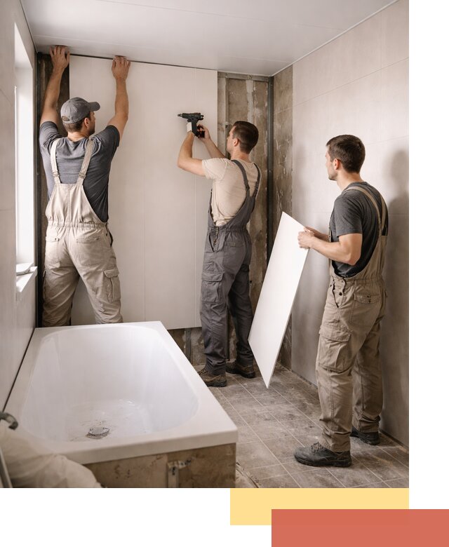 Отделка ванной панели ПВХ профессионально в Истре