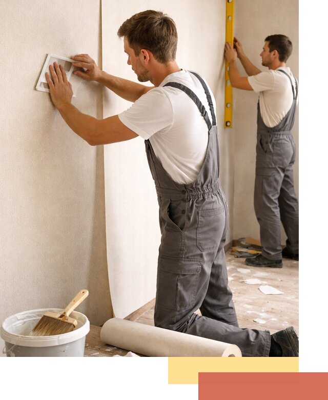 Поклейка бумажных обоев в Истре качественно и недорого