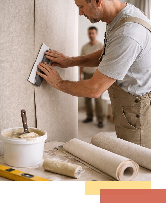 Поклейка текстильных обоев в Истре профессионально и аккуратно