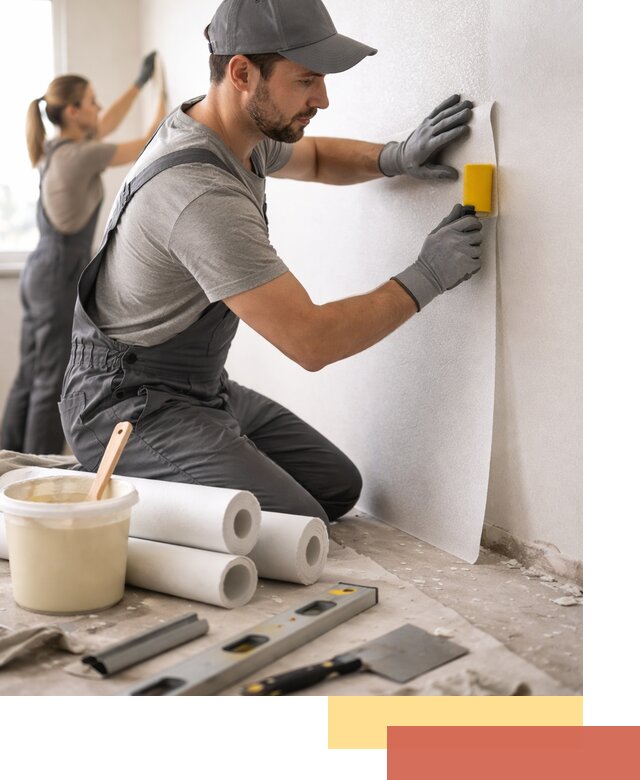 Поклейка стеклообоев профессионально в Истре