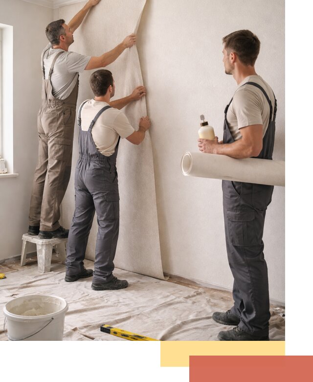 Оклейка стен обоями в Истре — качественно и профессионально