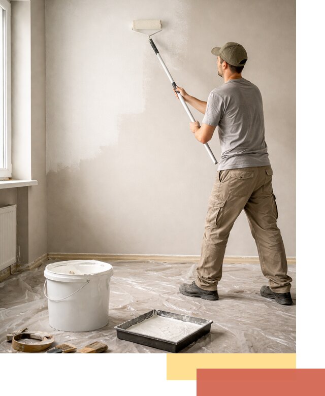 Покраска стен латексной краской в Истре качественно и быстро