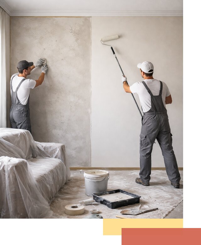 Покраска стен антивандальной краской в Истре