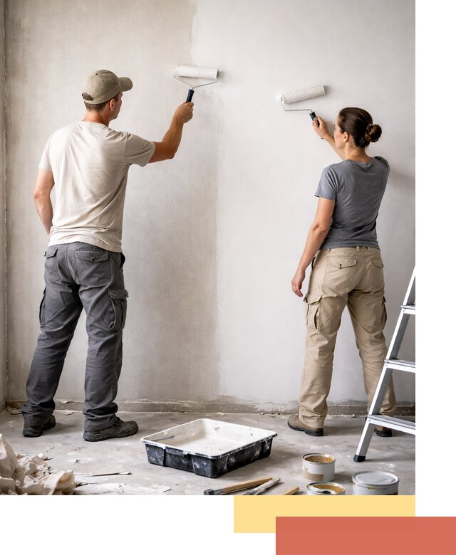 Окраска стен по стеклохолсту в Истре качественно и долговечно