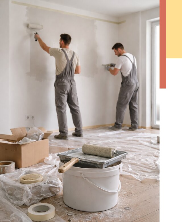 Покраска стен в квартире в Истре от 2540 руб/м2 — быстро и недорого | ОТДЕЛОЧНИК-Ста