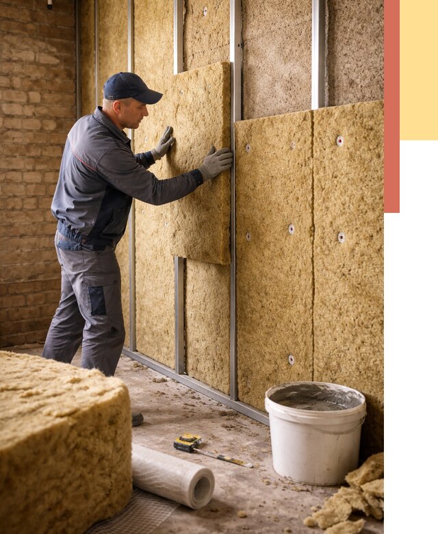 Утепление стен минватой в Истре от 1372 руб./м2 — недорого и быстро | ОТДЕЛОЧНИК-Ста