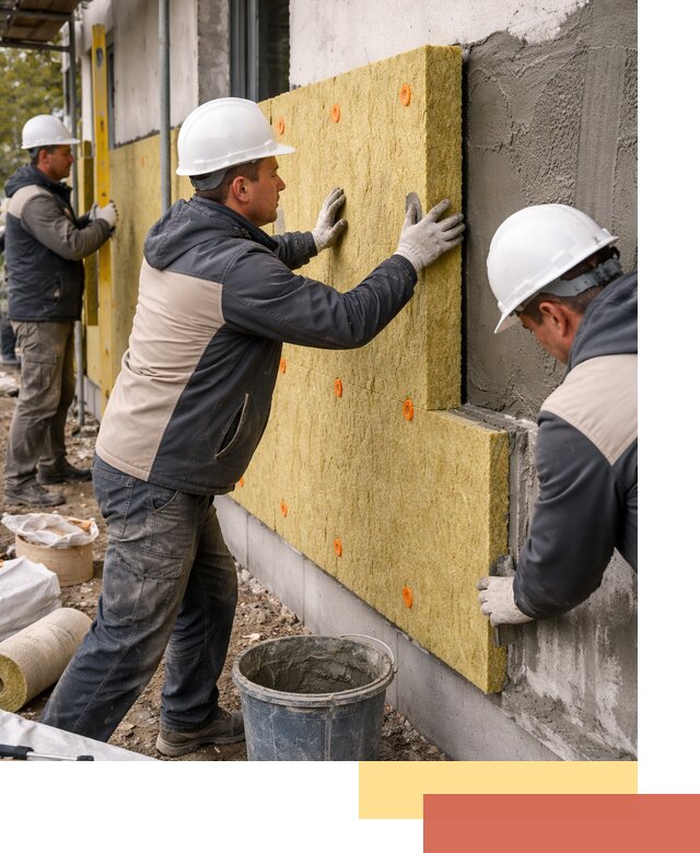 Утепление стен минватой в Истре — тепло и звукоизоляция