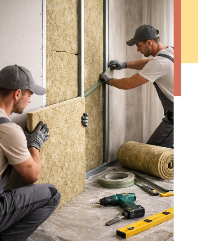 Шумоизоляция стен в Истре под ключ от 1880 руб. | ОТДЕЛОЧНИК-Ста