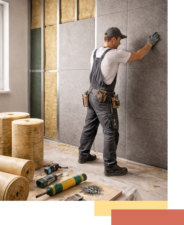 Профессиональная шумоизоляция стен в Истре для квартиры и офиса