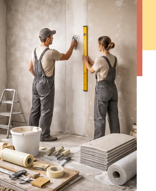 Отделка стен в Истре от 1524 руб/м² — недорого, быстро, под ключ | ОТДЕЛОЧНИК-Ста