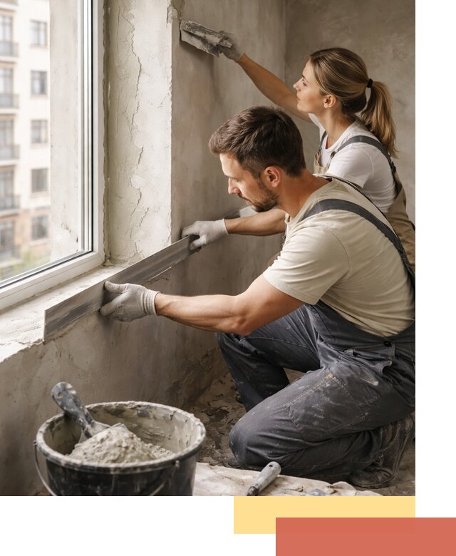 Штукатурка откосов дверей и окон профессионально в Истре