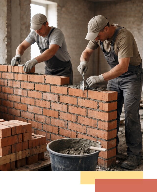 Кладка кирпичных перегородок под ключ в Истре