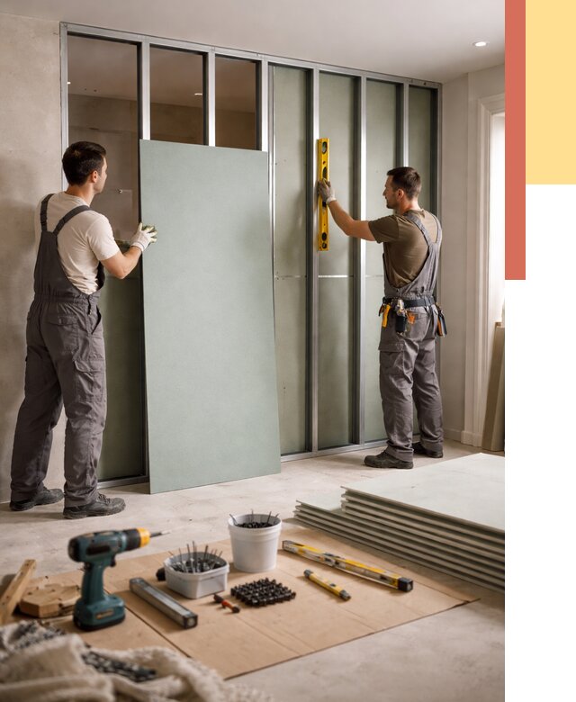 Перегородка из влагостойкого гипсокартона в Истре от 4877 руб. — монтаж под ключ | ОТДЕЛОЧНИК-Ста