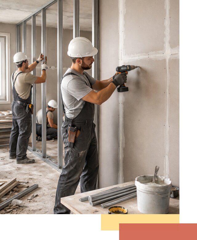 Перегородки из огнестойкого гипсокартона в Истре под ключ