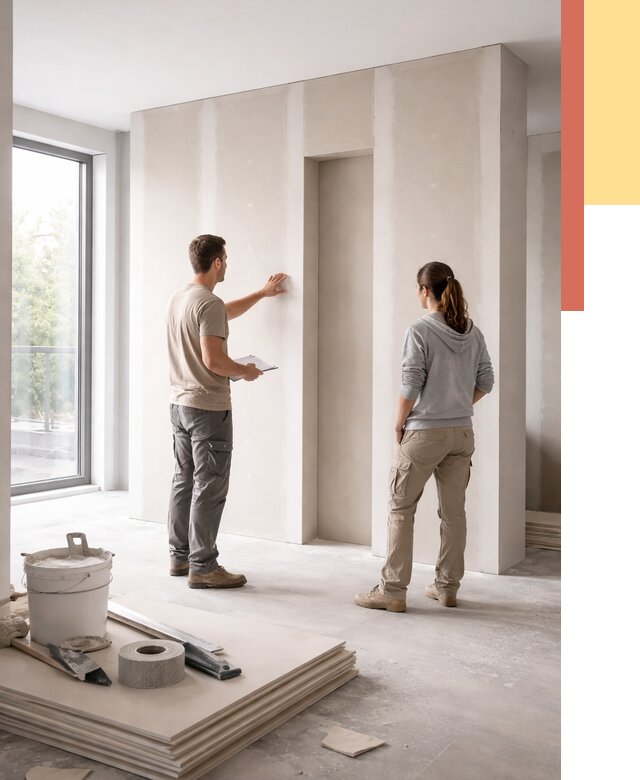 Зонирующая перегородка из гипсокартона в Истре от 2845 руб. под ключ | ОТДЕЛОЧНИК-Ста