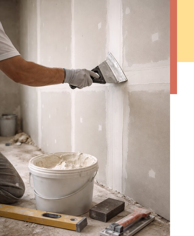 Шпаклевка перегородок из гипсокартона в Истре от 2540 руб. — услуги ОТДЕЛОЧНИК-Ста