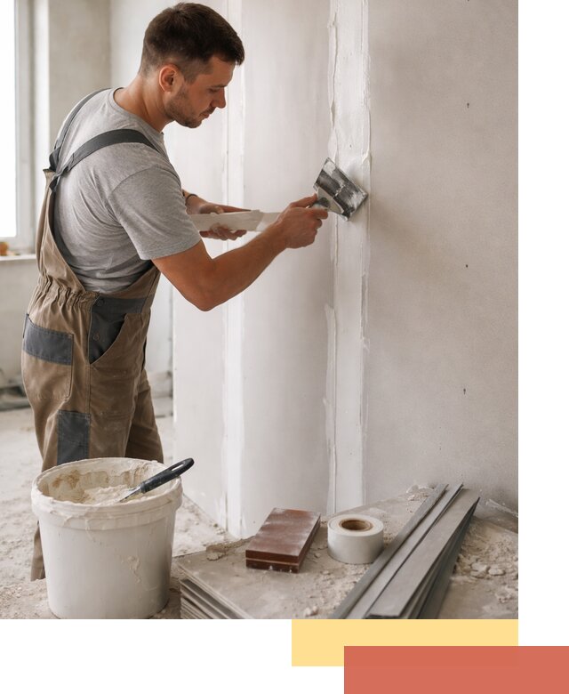 Шпаклевка перегородок из гипсокартона в Истре качественно и быстро