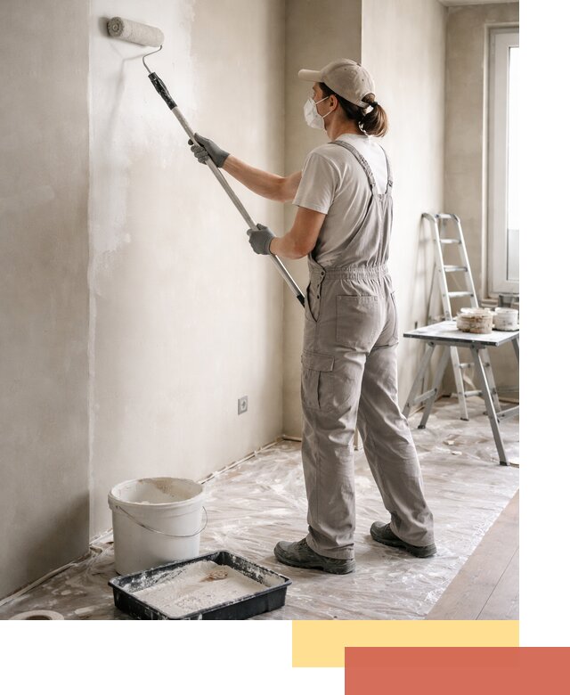 Покраска перегородок из гипсокартона в Истре качественно и недорого