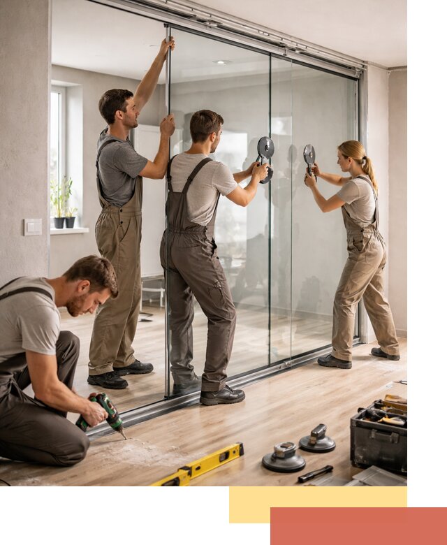 Изготовление стеклянных перегородок на заказ в Истре