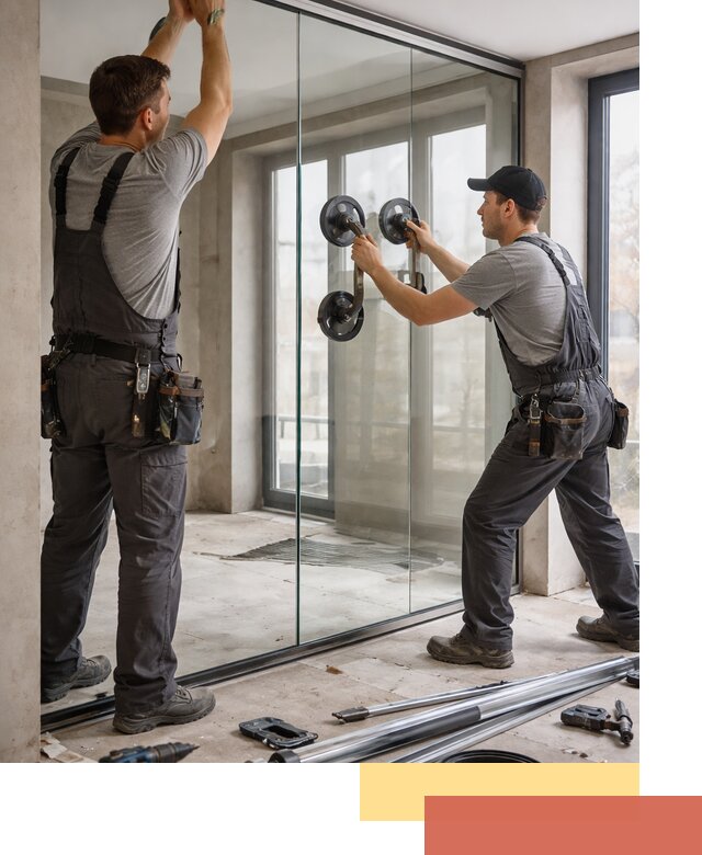 Цельностеклянные перегородки под ключ в Истре