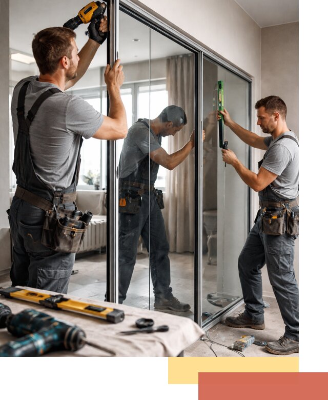 Каркасные стеклянные перегородки под ключ в Истре