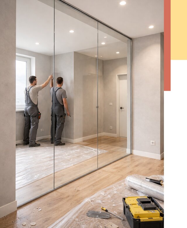 Безрамные стеклянные перегородки в Истре — монтаж от 9652 руб. | ОТДЕЛОЧНИК-Ста