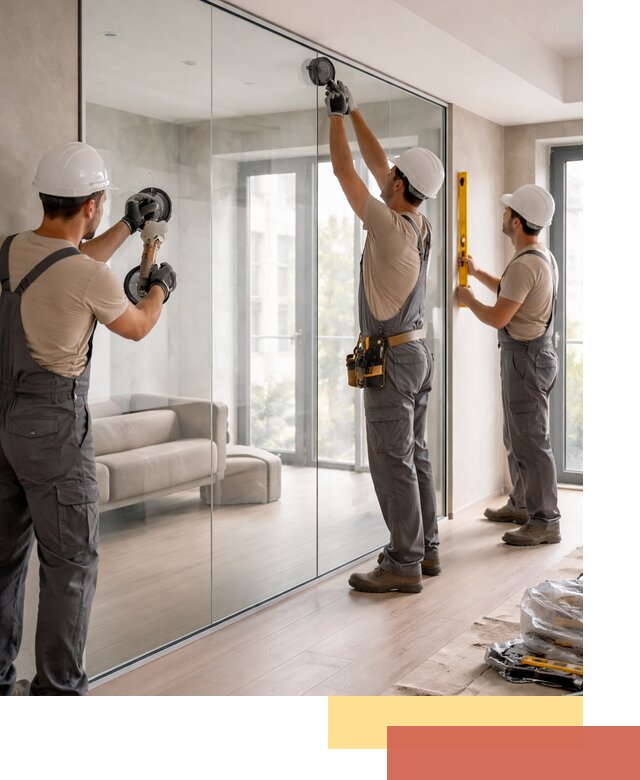 Перегородки из закаленного стекла в Истре для офисов и квартир