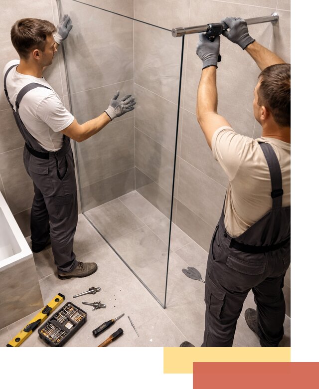 Стеклянные перегородки для душа в Истре — изготовление и монтаж