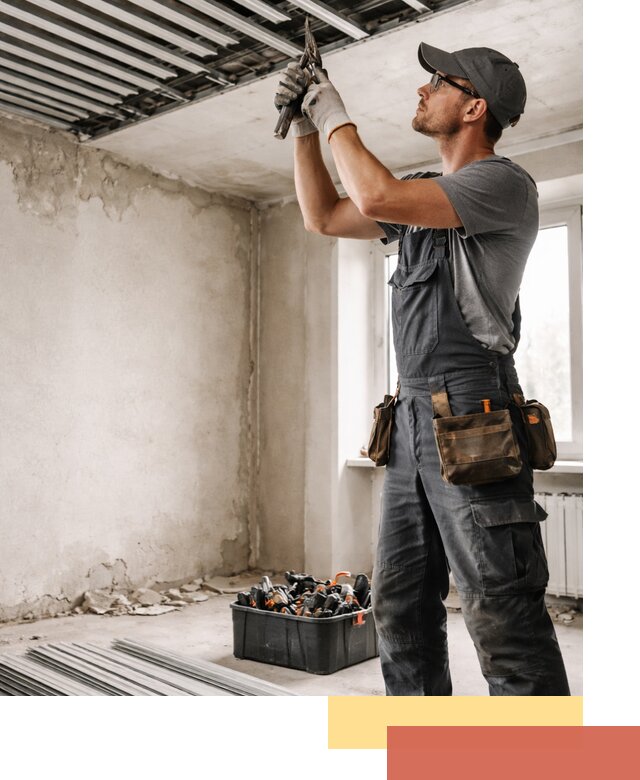 Демонтаж реечного потолка в Истре быстро и аккуратно